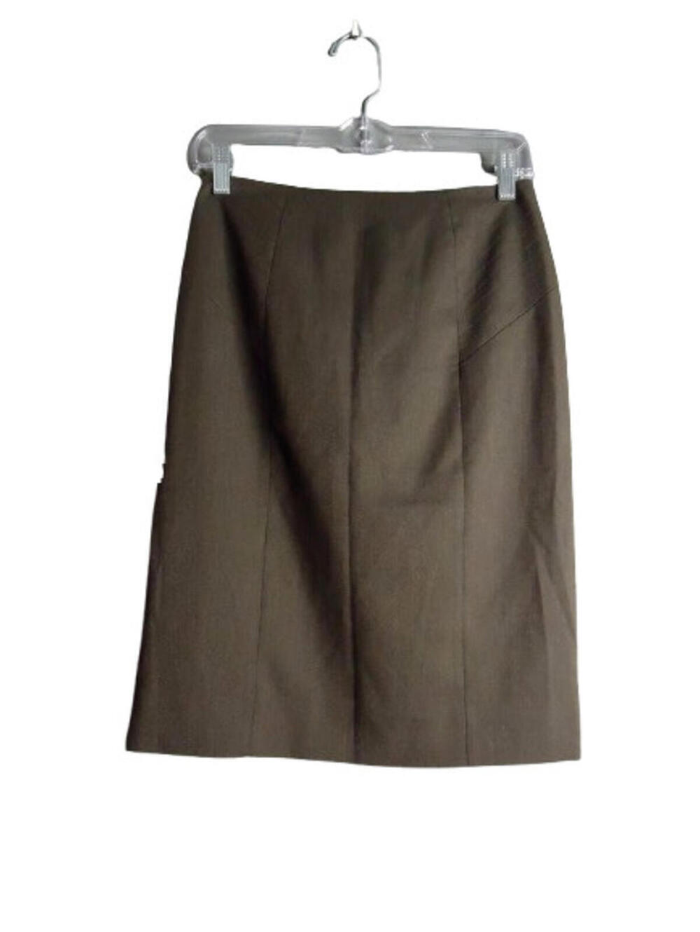 Antonio Melani Textured Pencil Skirt Womens Size 2 Lined Charcoal Gray Business